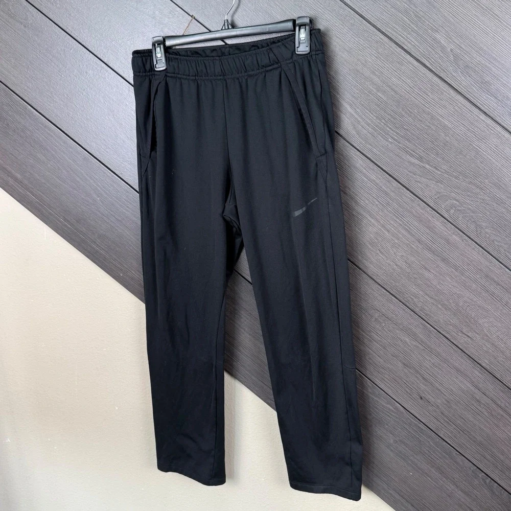 Nike Dri-FIT Standard Fit Men's Small Black Athletic Training Pants Athleisure